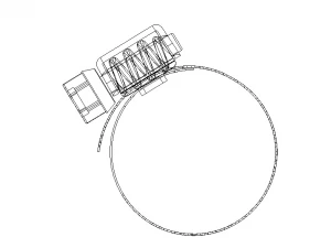 Hose Clamps 1 In 3D Model
