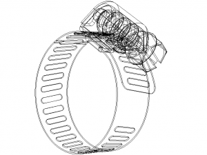 Hose Clamps 1 In 3D-Modell