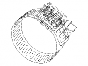Hose Clamps 1 In 3D-Modell