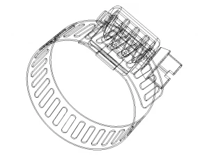 Hose Clamps 1 In 3D Model