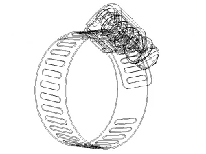 Hose Clamps 1 In 3D Model