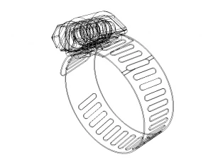Hose Clamps 1 In 3D Model