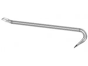 600mm Wrecking Bar 3D Model