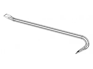 600mm Wrecking Bar 3D Model