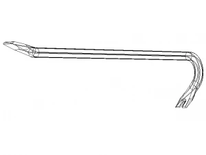 600mm Wrecking Bar 3D Model