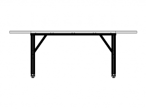 Aluminum X-Frame Table 3D Модель