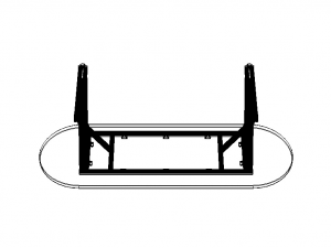 Aluminum X-Frame Table 3D Модель