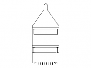 Hanging Shower Caddy Modelo 3D