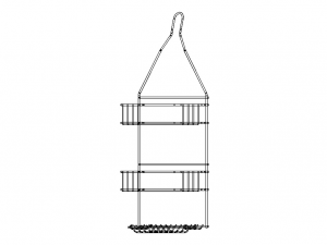 Hanging Shower Caddy Modelo 3D