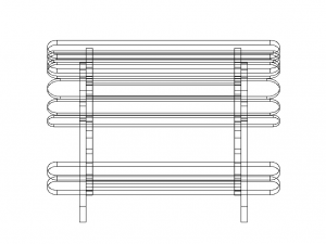 Outdoor Picnic Table 3D Model