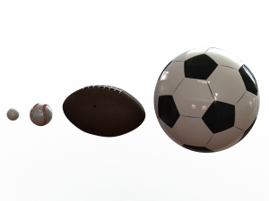 Sport Balls Equipment 3D Model