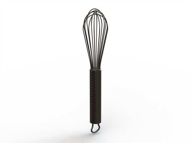 Silver Whisks for Cooking 8 Inches Modelo 3D .c4d .max .obj .3ds .fbx .stl .blend 