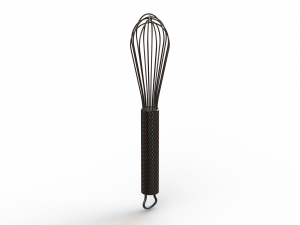 Silver Whisks for Cooking 8 Inches 3D Model