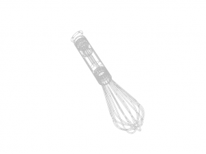 Silver Whisks for Cooking 8 Inches Modelo 3D