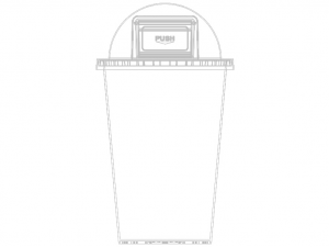 Plastic Trash Bin Set in Many Color 3D Model
