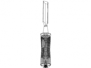 Wood Chisel 19 mm Blade Width 3Dモデル