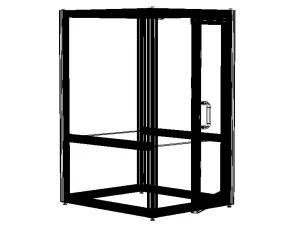 Aluminum Station Cabinet 3D Model