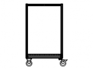 Aluminum Firewood Holder Cart Model 3D