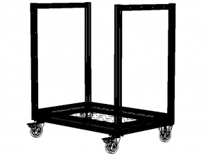 Aluminum Firewood Holder Cart Model 3D