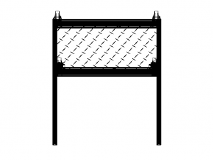 Aluminum Firewood Holder Cart Model 3D