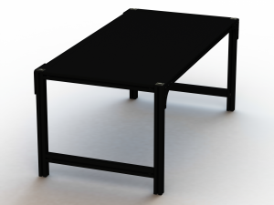 Aluminum Outdoor Modern Table Modelo 3D