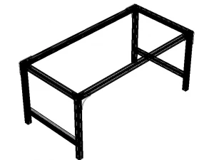 Aluminum Outdoor Modern Table 3D Model