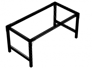 Aluminum Outdoor Modern Table Model 3D
