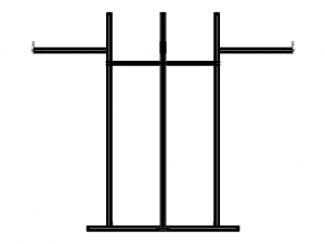 Aluminium Coat Rack Modello 3D