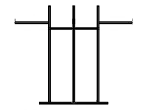 Aluminium Coat Rack 3D Model