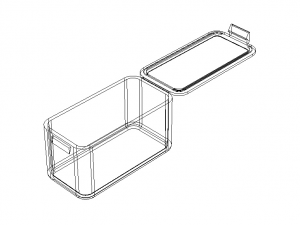 Snap Fit Plastic Box 3D-Modell
