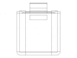 Snap Fit Plastic Box 3D-Modell