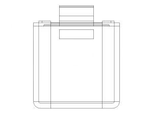 Snap Fit Plastic Box 3D Model