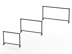 Aluminium Standard Counter Protection Set 3D Model