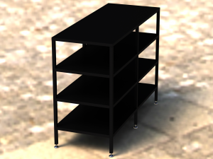 Industrial Shelving Unit 3D Модель
