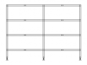 Industrial Shelving Unit 3D-Modell