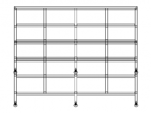 Industrial Shelving Unit 3D-Modell