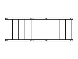 Industrial Steel Crossover Stair 3D Model