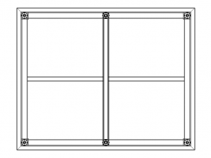 Custom Steel Table With Undershelf 3D 모델