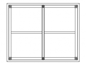 Custom Steel Table With Undershelf 3D 모델