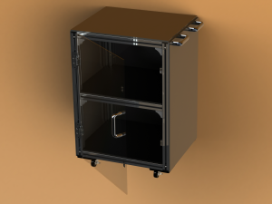 Industrial Aluminum Trolley - Enclosed 3Dモデル