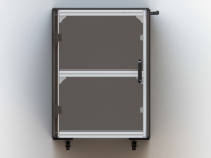 Industrial Aluminum Trolley - Enclosed Modelo 3D