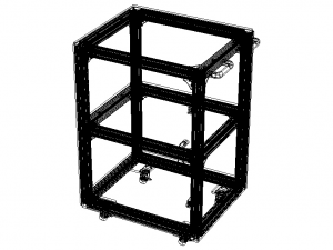 Industrial Aluminum Trolley - Enclosed Modelo 3D