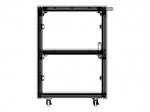 Industrial Aluminum Trolley - Enclosed Modelo 3D