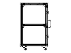 Industrial Aluminum Trolley - Enclosed Modelo 3D