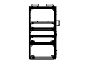Industrial Aluminum Trolley - Enclosed Modelo 3D