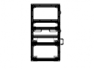 Industrial Aluminum Trolley - Enclosed Modelo 3D