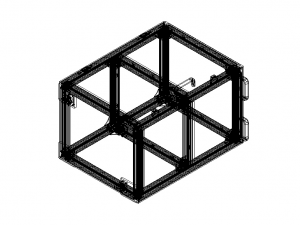 Industrial Aluminum Trolley - Enclosed Modelo 3D