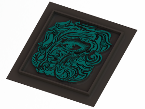 3D Art Surface Modeling - Catch Eyes 3Dモデル