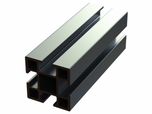 Extruded Aluminium Profile Enclosures Set for Partition Wall 3D मॉडल