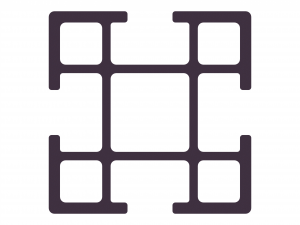 Extruded Aluminium Profile Enclosures Set for Partition Wall 3D मॉडल
